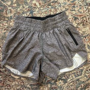 lululemon grey tractor shorts